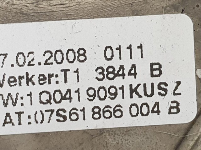 510948 VW Golf 5, Passat B6, 2008, Bőrkormány, Multikormány, 1Q0419091KUSZ.