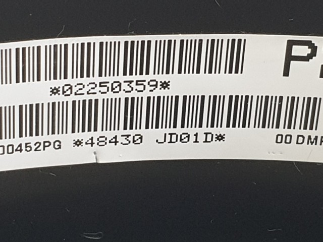 510949 Nissan Qashqai 2010, Bőrkormány, Kormány, 48430JD01D.