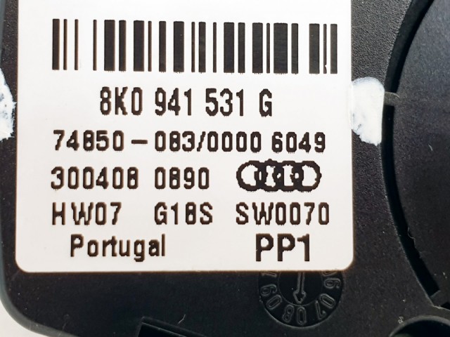 508216 Audi A4 B8, 2009, Világítás Kapcsoló, 8K0941531G.