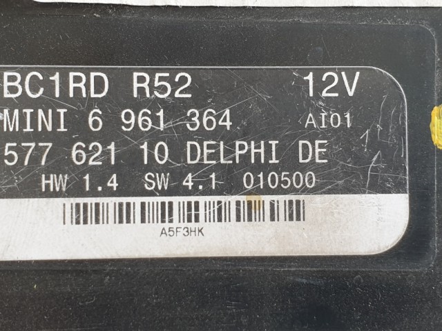 506358 Mini Cooper R50/53, 2005, Komfort Elektronika, BCM, 6961364