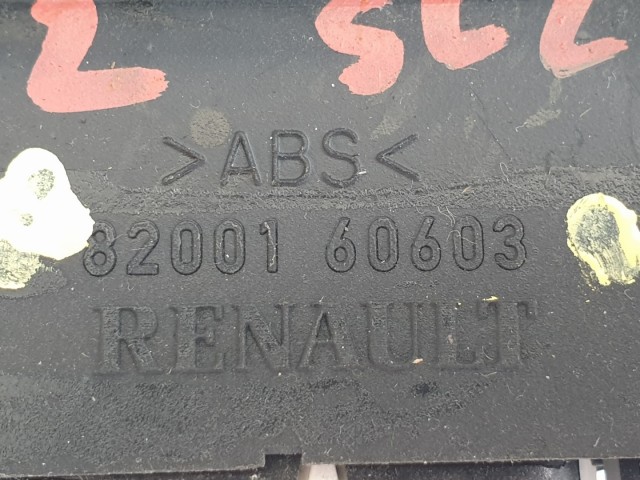 510971 Renault Scenic 2, 2006, Ablakemelő Kapcsoló, 8200160603.
