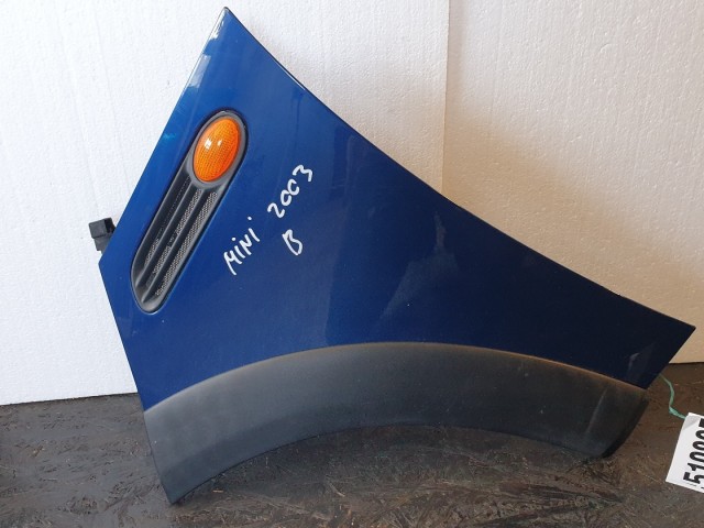 510895 Mini Cooper R50,  2003, Bal Első Sárvédő.