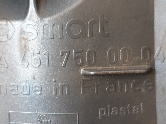 510897 Smart Fortwo 2008, Motorháztető.