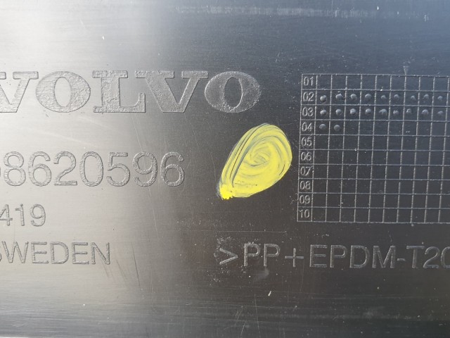 511303 Volvo XC90, 2004, Ködlámpás Első Lökhárító, Mosós, 08620596