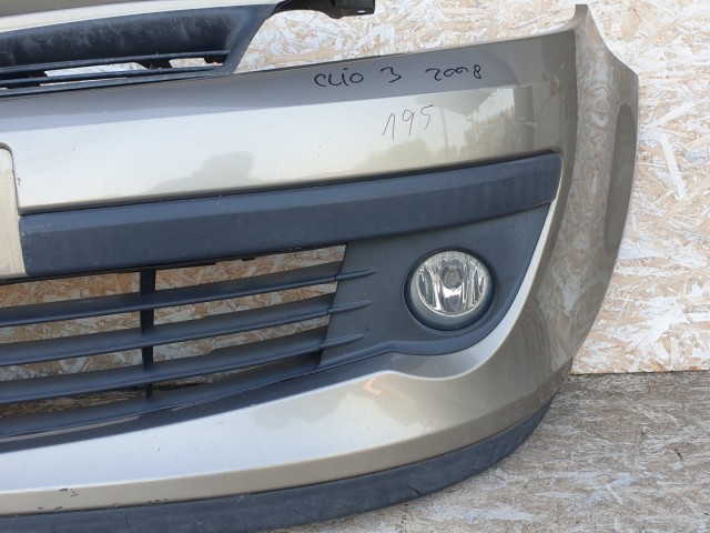 511398 Renault Clio 3, 2008, Ködlámpás Első Lökhárító, 195 ös, 8200402106.