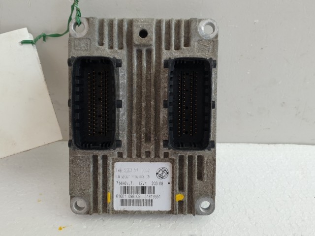 511322 Fiat Grande Punto, Motorvezérlő, Ecu, 6160109809, 51819351.