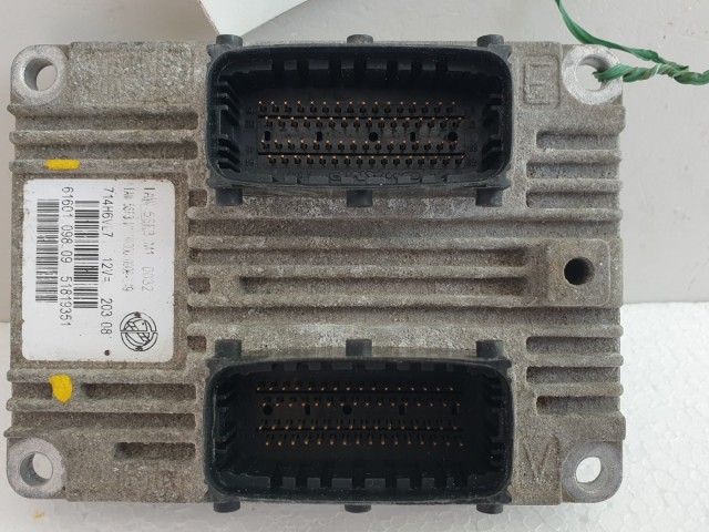 511322 Fiat Grande Punto, Motorvezérlő, Ecu, 6160109809, 51819351.