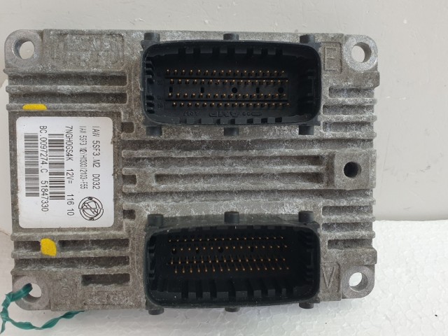 511323 Fiat Grande Punto Motorvezérlő, Ecu, BC0097274C, 51847330, 