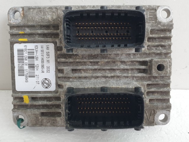 511327 Fiat Grande Punto, Motorvezérlő, ECU, 6160109808, 51798649.
