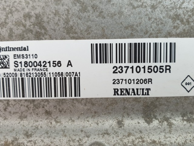 511339 Renault Clio 3, Motorvezérlő, Ecu,  S180042156A, 237101505R.