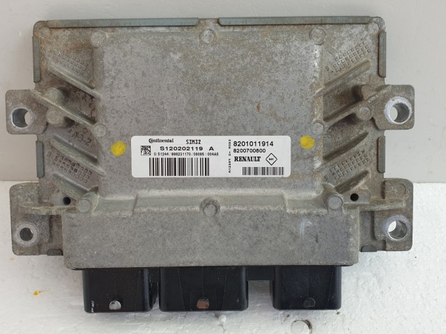 511343 Renault Clio 3, Motorvezérlő, 8201011914, S120202119A. Ecu.