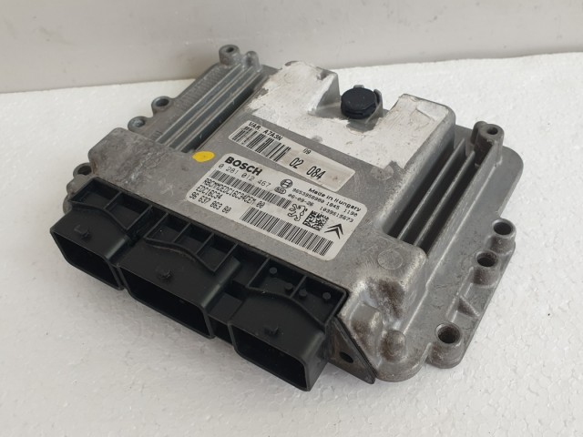 511359 Peugeot 207, Motorvezérlő, Ecu, 0281012467, 9663786380, Bosch.