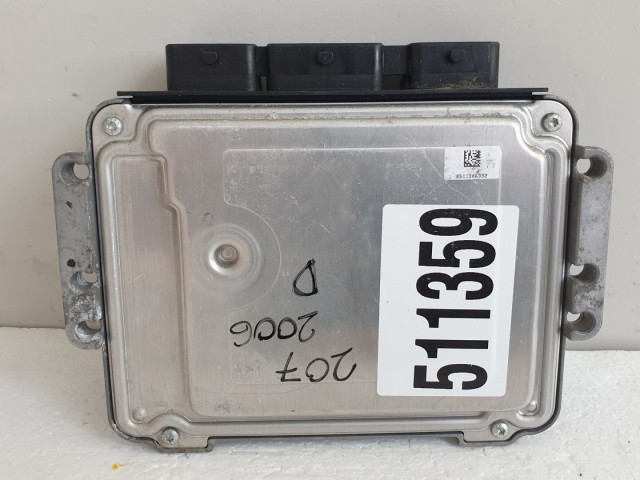 511359 Peugeot 207, Motorvezérlő, Ecu, 0281012467, 9663786380, Bosch.