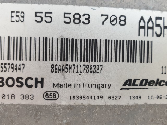 511364 Chevrolet Aveo, Cruze, Motorvezérlő, 0281018383, 55583708.