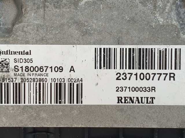 511366 Renault Scenic 3, Motorvezérlő, 237100777R, S180067109A, Continental.