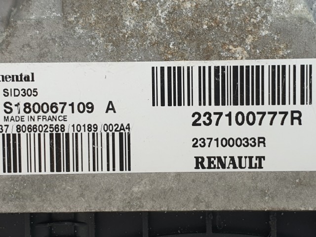 511371 Renault Megane 3, Motorvezérlő, 237100777R, S180067109A, Continental.