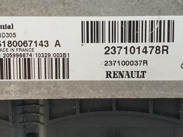 511372 Renault Megane 3, Motorvezérlő, 237101478R, S180067143A, Continental.