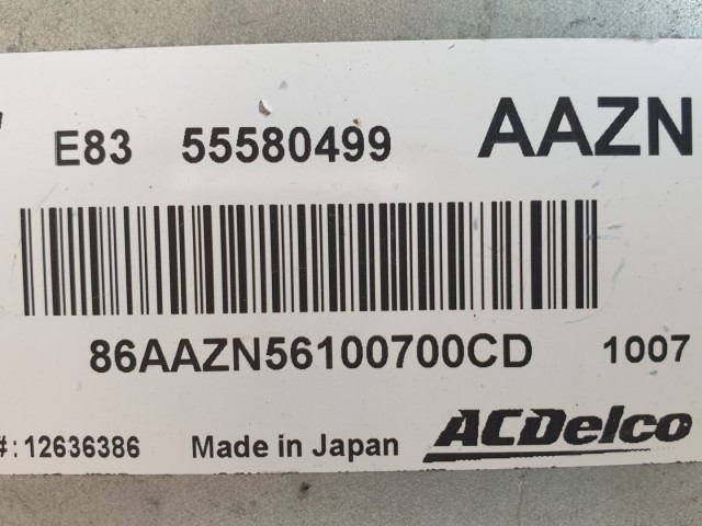 511381 Opel Corsa D, Motorvezérlő, Ecu, 55580499, ACDelco, 