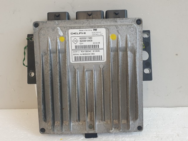 511387 Renault Clio 3, Motorvezérlő, 8200619409, 8200911560, Delphi.