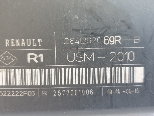 511408 Renault Scenic 3, 2015, Biztosítéktábla, 284B62069R-B, USM.