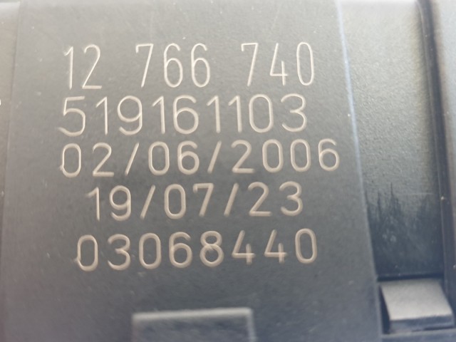 511413 Saab 9.3, 2006, Hátsó Biztosítéktábla, 12766740, 519161103.