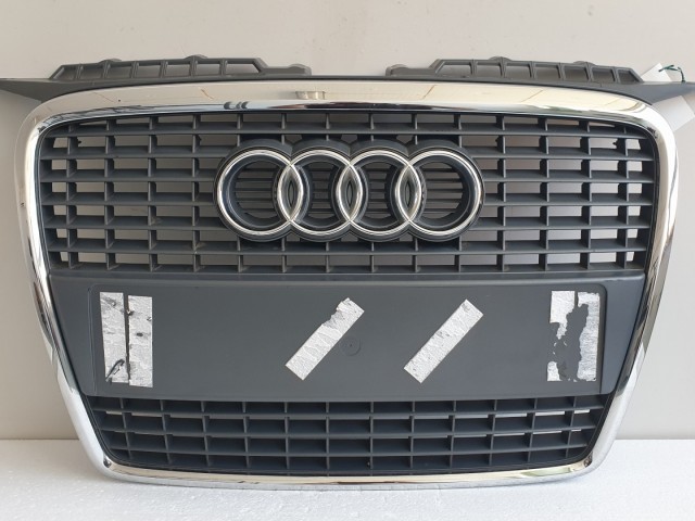 511430 Audi A3, 2006, Hűtőrács, 8P0853651, Díszrács, Hűtőmaszk.