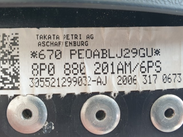 511261 Audi A6 C6, 2006, Kormánylégzsák, Légzsák, 4 Águ, 2 Csati.
