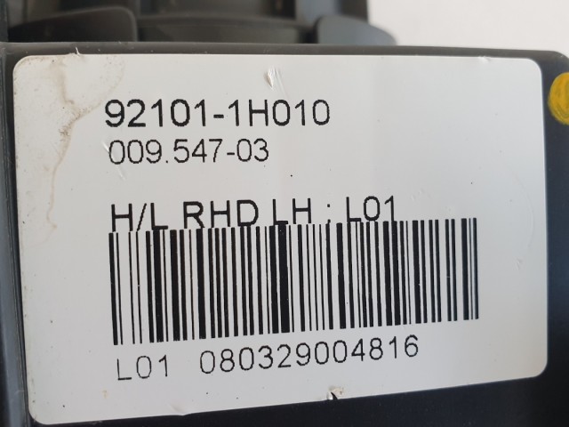511532 Kia Ceed 2008, Bal Első Lámpa, Fényszóró, 92101-1H010.