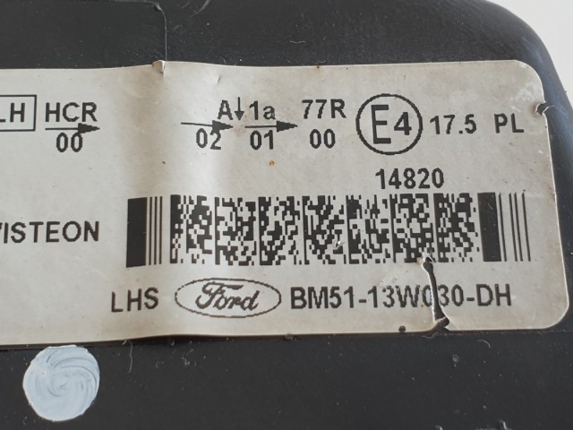 511538 Ford Focus 3, 2012, Bal Első Lámpa, Fényszóró, BM51-13W030-DH.
