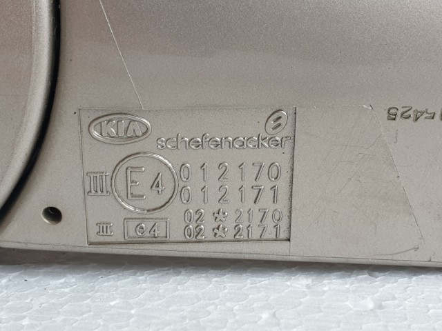 512012 Kia Carnival 2005, Bal Visszapillantó Tükör, 7 Tüsi, 012170.