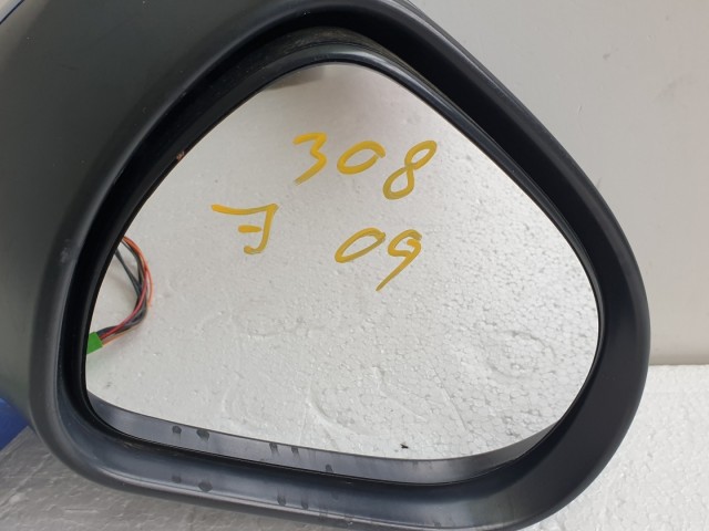 512014 Peugeot 308, 2009, Jobb Visszapillantó Tükör, 8 Vezeték, 0208094