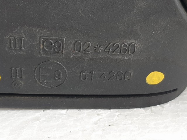 512017 Smart Forfour 2005, Jobb Visszapillantó Tükör, 014260. Manuális.