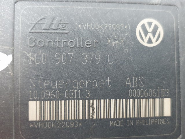 511552 VW Golf 4, 2002,  ABS Kocka, 1J0614117E.