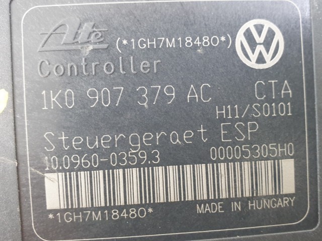 511573 VW Golf 5, 2007, ABS Kocka, 1K0614517AE.