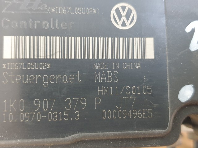511593 VW Golf 5, 2007, ABS Kocka, 1K0614117Q.