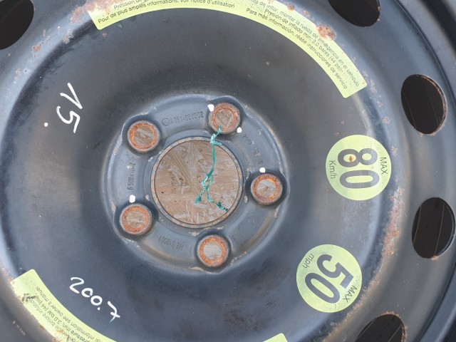 511686 Mercedes R, 2007, Pótkerék, Mankókerék, 5X112X18, Agy:66,6.
