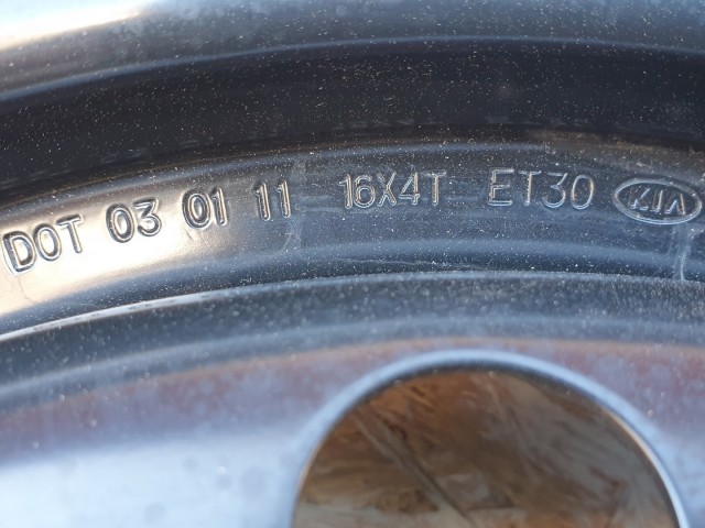 511867 Kia Soul 2011, Mankókerék, 5X114,3X16, Agy: 67,1. Pótkerék.