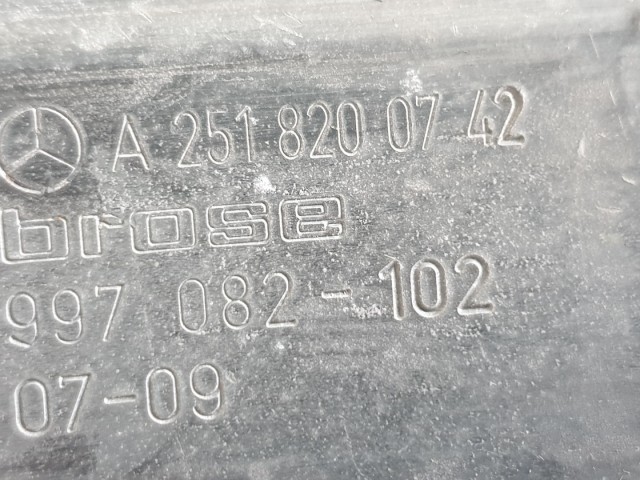 511715 Mercedes R. 2007, Bal Első Ablakemelő Szerkezet Kompletten.