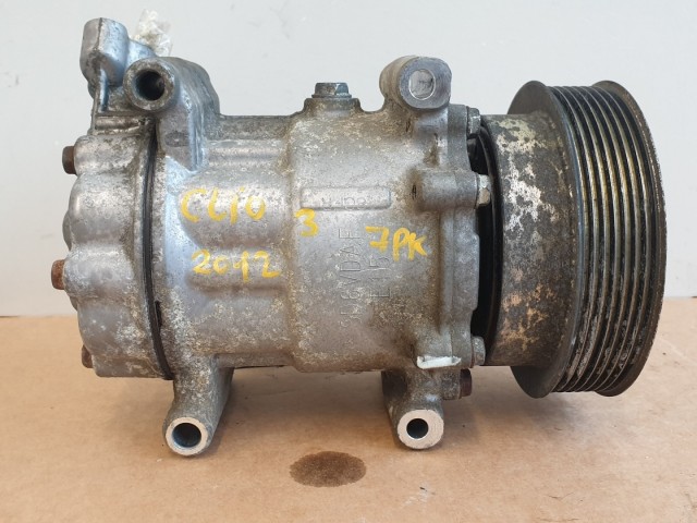 511940 Renault Clio 3, 2012, Klímakompresszor, Sanden 7 PK, 8200819568B.