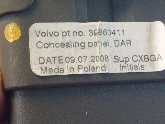 512215 Volvo V50, 2008, Csomagtér Roló.