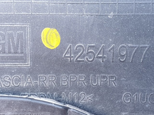 512256 Opel Mokka X, 2018, Radaros Ködlámpás Hátsó Lökhárító, 42541977.