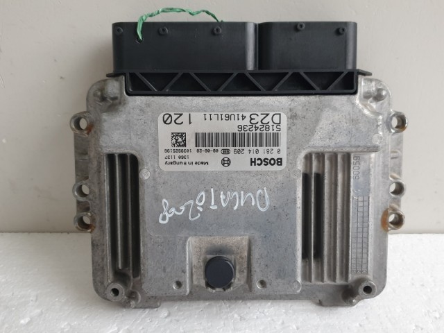 512260 Fiat Ducato 2.3 Jtd, 2008, Motorvezérlő, 0281014209, 51824236. 