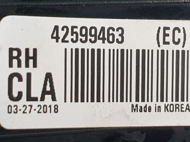 512278 Opel Mokka X, 2018, Jobb Hátsó Lámpa, 42599463.