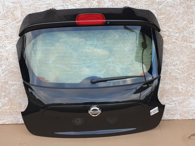 512315 Nissan Juke 2013, Csomagtérajtó, Komletten, Fekete.