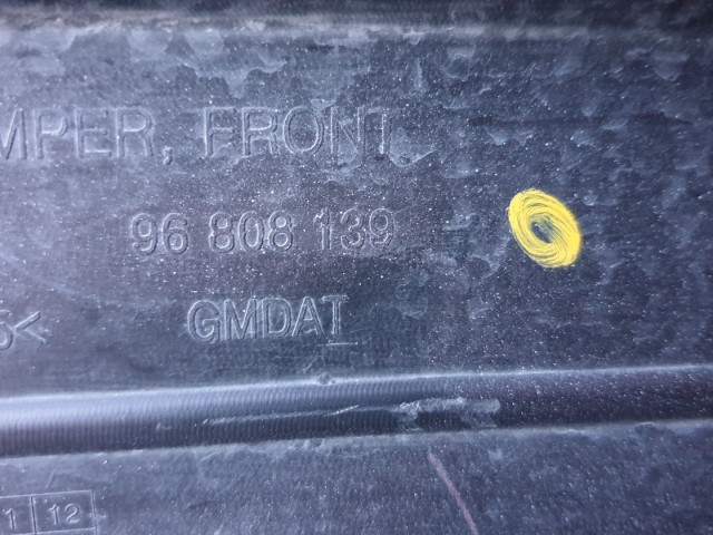 512412 Chevrolet Aveo T250, 2009, Első Lökhárító, 96808139.