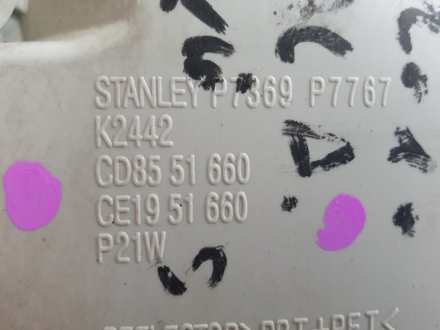 512140 Mazda 5, 2009, Bal Hátsó Ködlámpa Lökhárítóba. CD8551660.