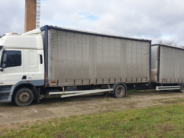 DAF CF 85, 360, 2013, Ponyvás 18 T, Tehergépkocsi, Póttal, Rolós, Függönyös. ÁFÁS ÁR! 