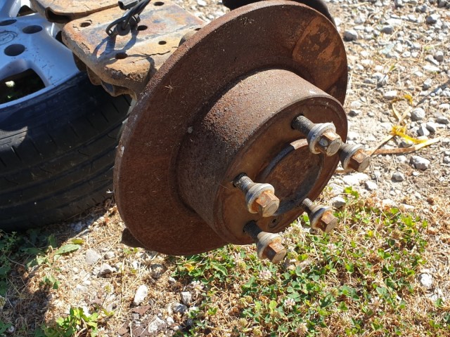 509537 Renault Master 2.3, 2014, Hátsó Híd, Kompletten, 555010463R. Platós.