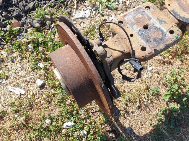 509537 Renault Master 2.3, 2014, Hátsó Híd, Kompletten, 555010463R. Platós.