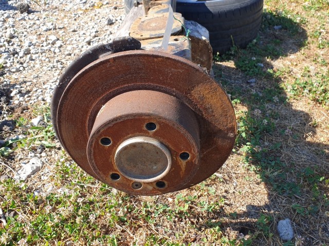 509537 Renault Master 2.3, 2014, Hátsó Híd, Kompletten, 555010463R. Platós.